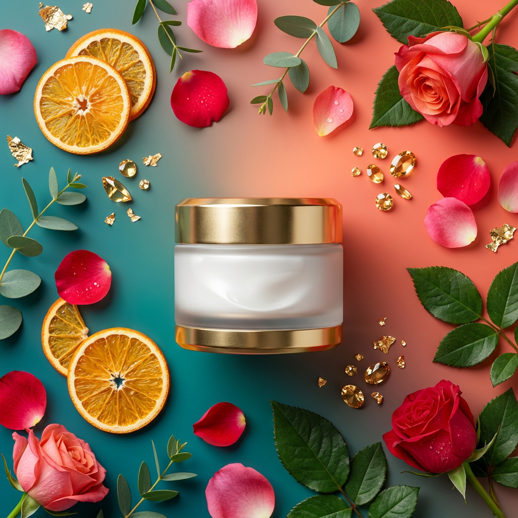 Radiant Gold Luxury Face Cream - Flatlay