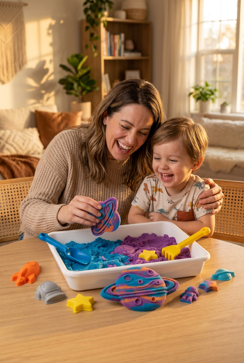 CosmicSand Space Kinetic Sand Set - Parent Child Play