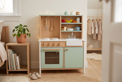 Little Chef Wooden Play Kitchen - Room Lifestyle