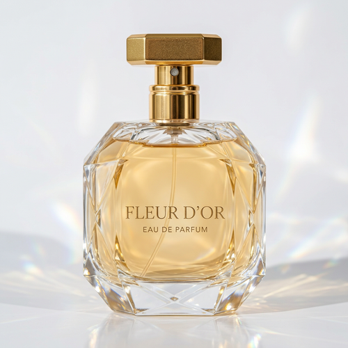 Fleur D'Or Perfume - White Background