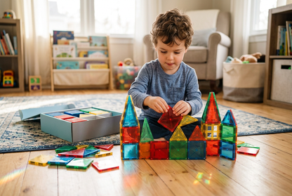 MagicTile Magnetic Building Set - Child Playing