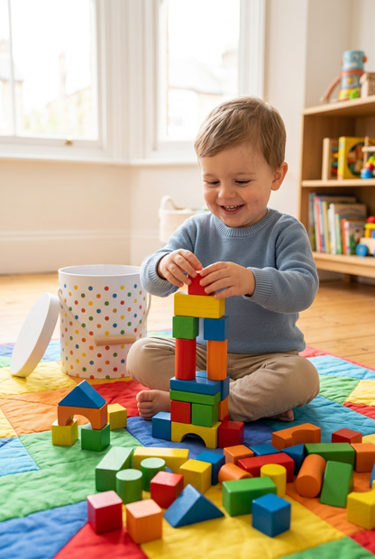 Rainbow Builder Blocks Set - Child Portrait