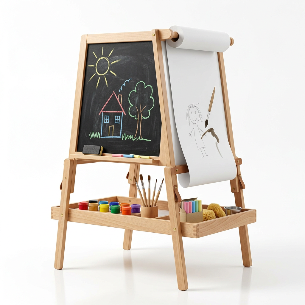 MasterStroke Kids Art Easel - White Background