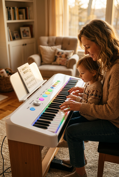 MelodyFirst 61-Key Keyboard - Mother Child Lesson