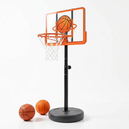 SlammDunk Kids Basketball Set - White Background