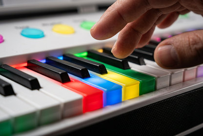 MelodyFirst 61-Key Keyboard - Backlit Keys Detail