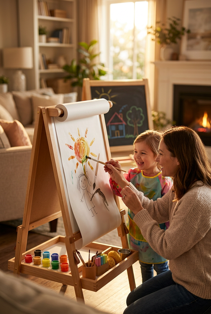 MasterStroke Kids Art Easel - Mother Daughter Painting