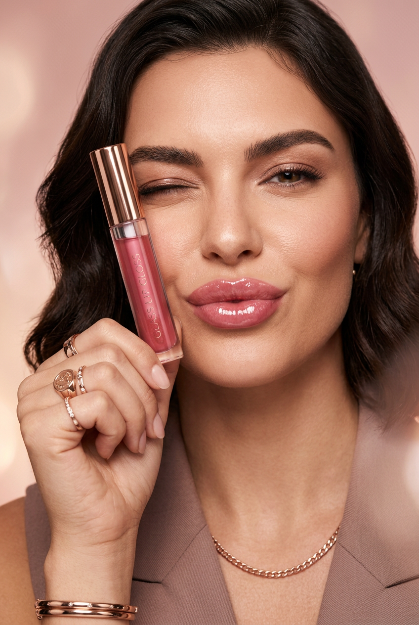 Glass Lip Gloss - Model Shot 2
