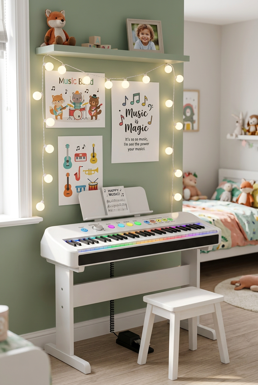 MelodyFirst 61-Key Keyboard - Bedroom Music Corner