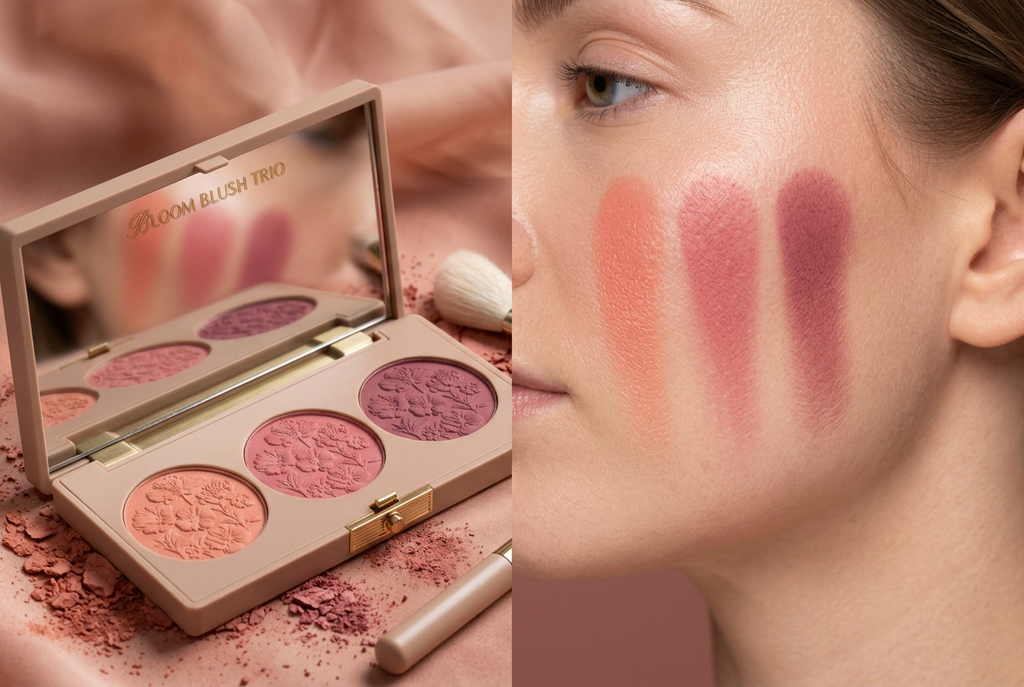 Bloom Blush Trio - Cheek Swatches