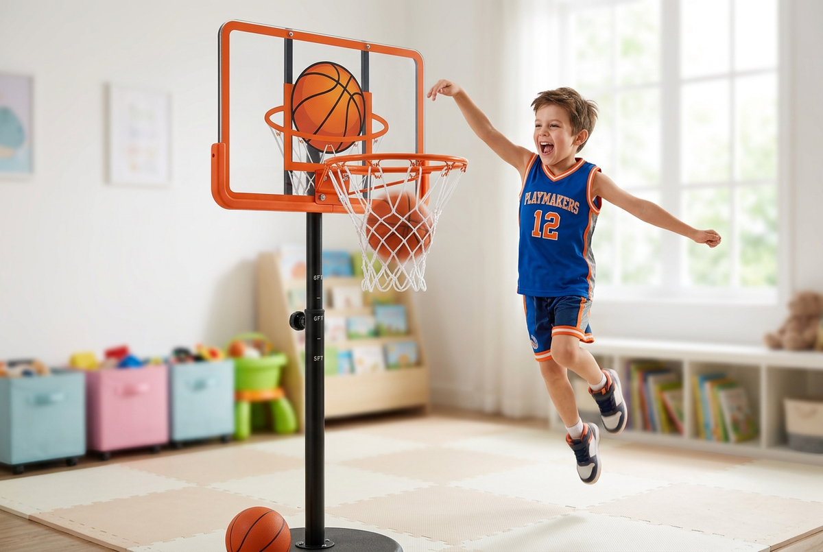 SlammDunk Kids Basketball Set - Boy Slam Dunk