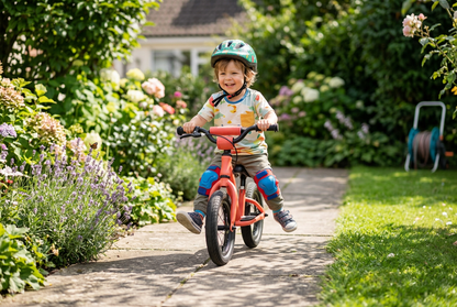 SwiftGlide Kids Balance Bike - Toddler Gliding Outdoors