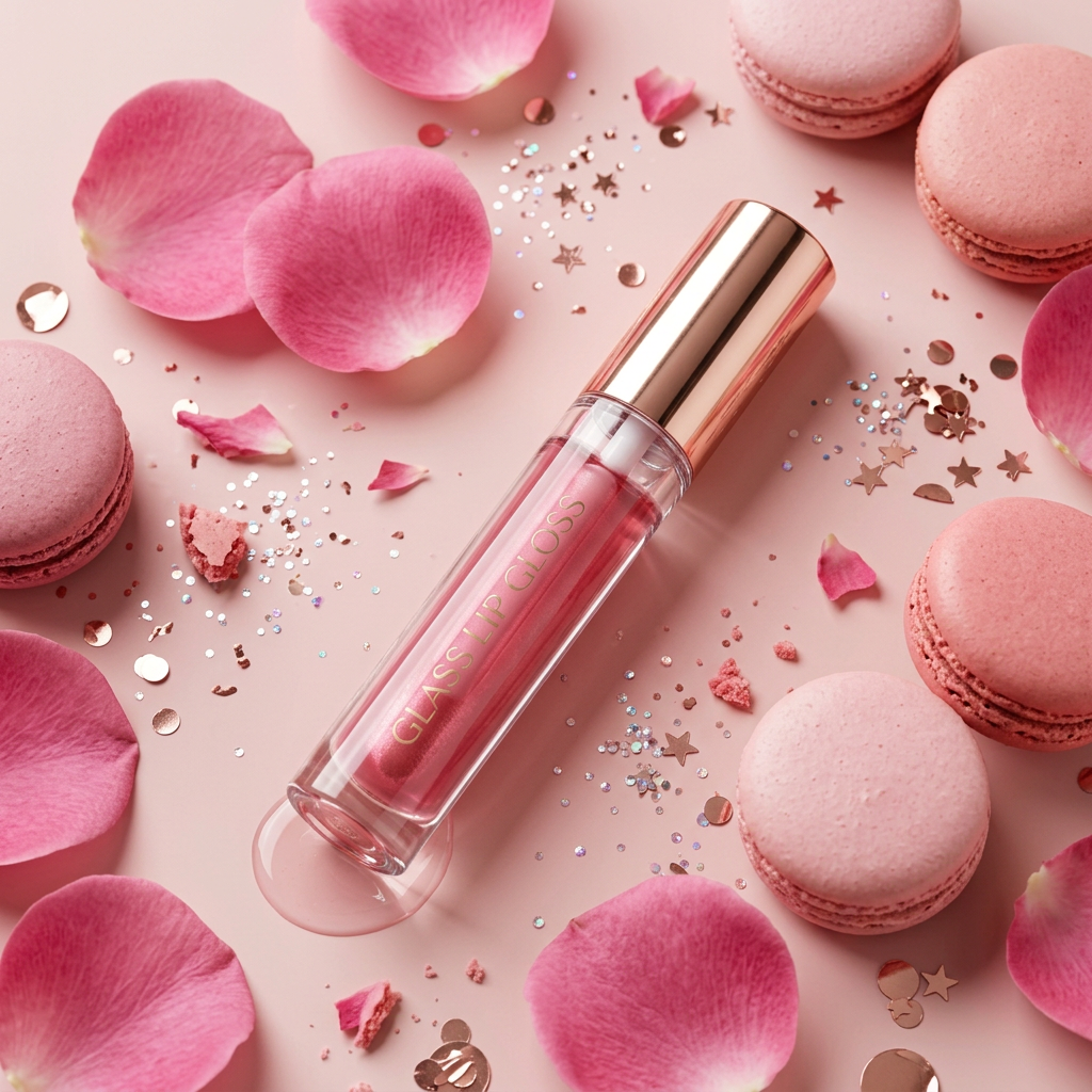 Glass Lip Gloss - Macarons Editorial