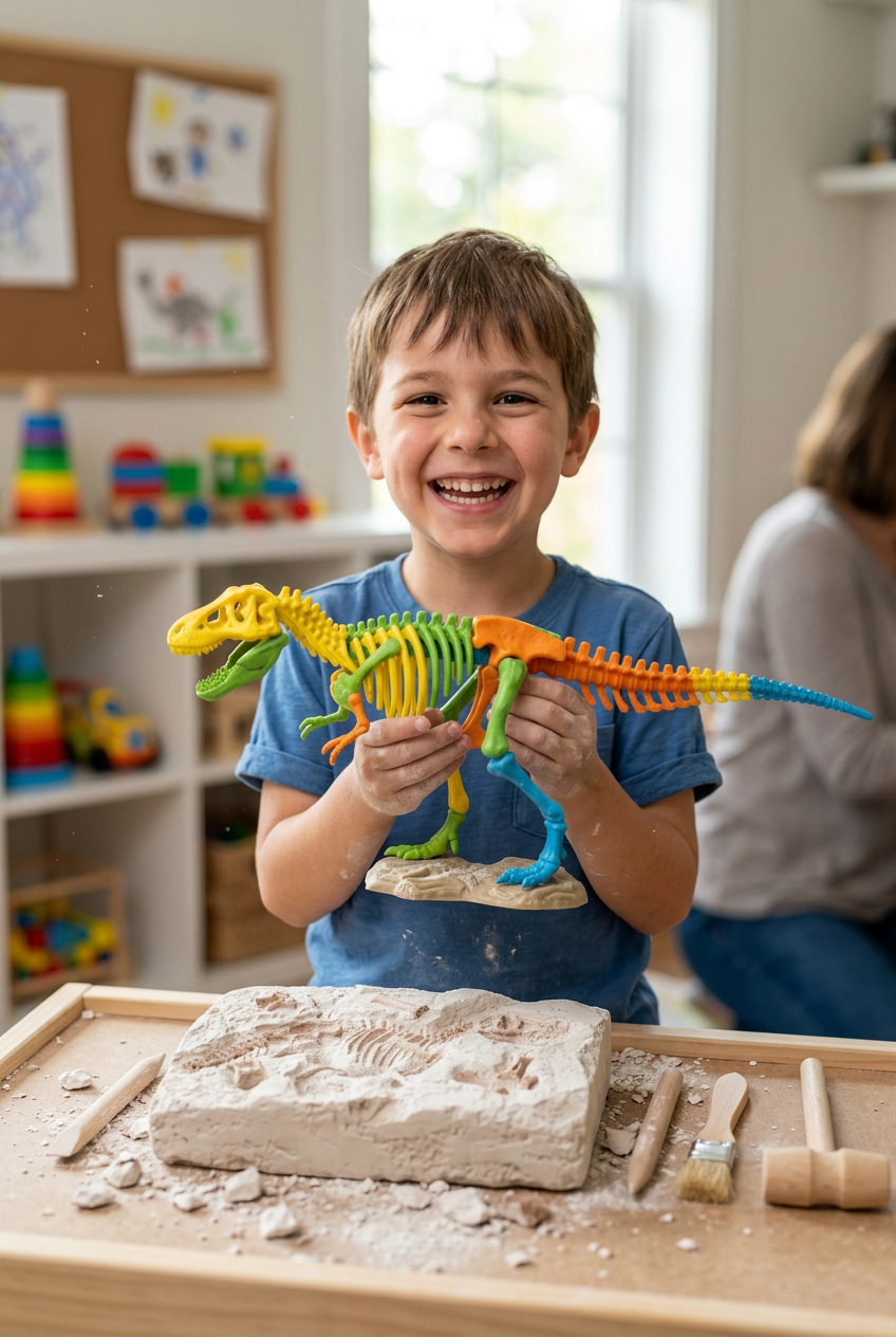 DinoQuest Excavation Kit - Proud Boy with Skeleton