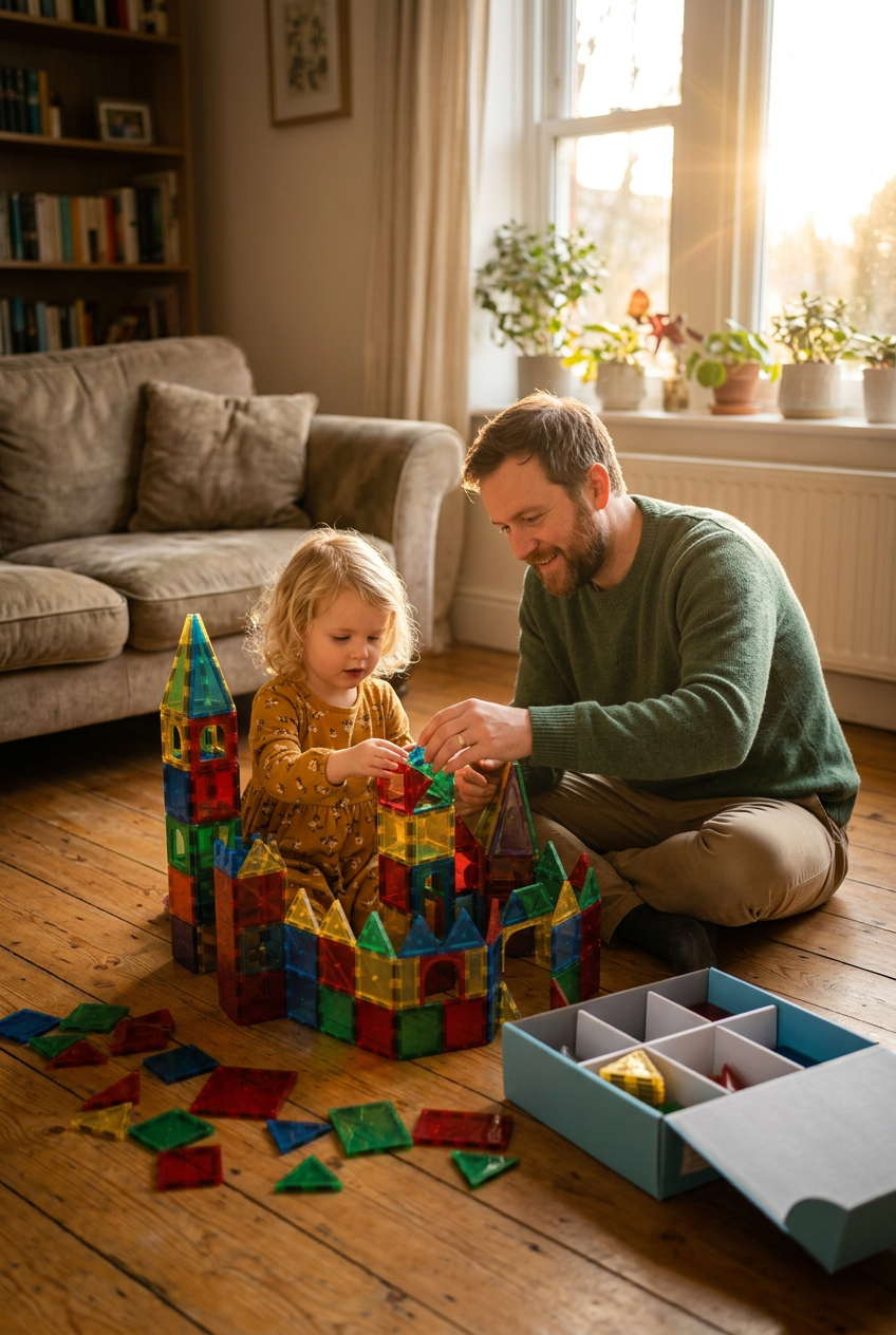 MagicTile Magnetic Building Set - Father Child Play