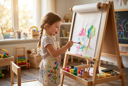 MasterStroke Kids Art Easel - Girl Painting