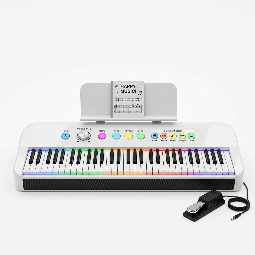 MelodyFirst 61-Key Keyboard - White Background