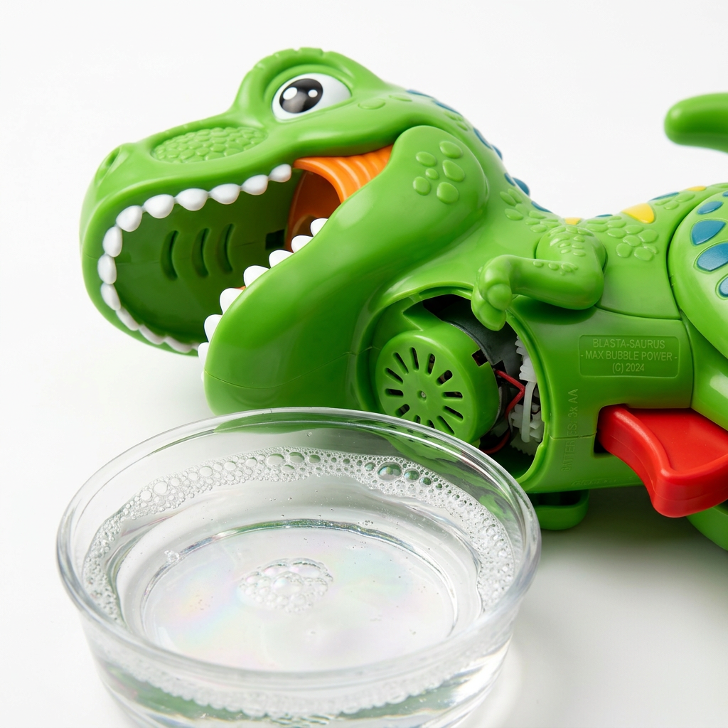 DinoBlast Electric Bubble Gun - Detail Close Up