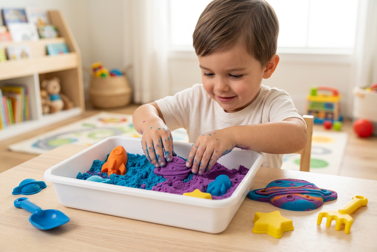 CosmicSand Space Kinetic Sand Set - Child Sensory Play